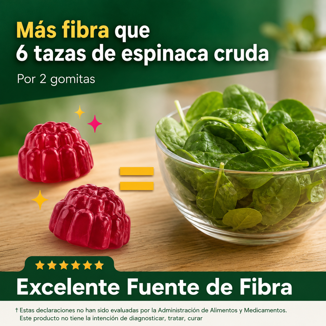 2X1 FIBER GUMMIES™: Gomitas de fibra para una digestión ligera, sin hinchazón.