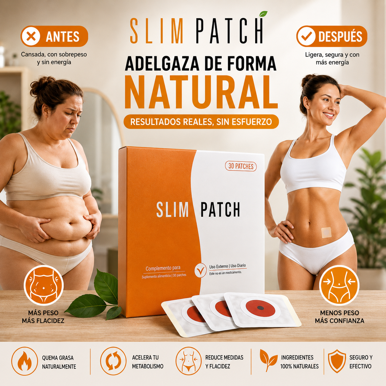Slim Patch Mesoterapia Ombligo: Moldea tu cintura con comodidad™