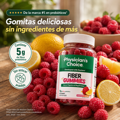 2X1 FIBER GUMMIES™: Gomitas de fibra para una digestión ligera, sin hinchazón.